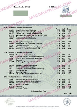 College University Match Transcripts - Australia