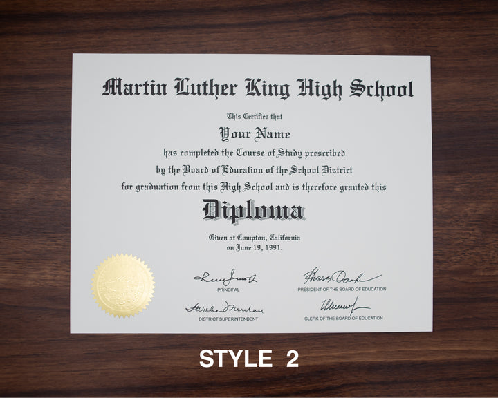High School Diplomas