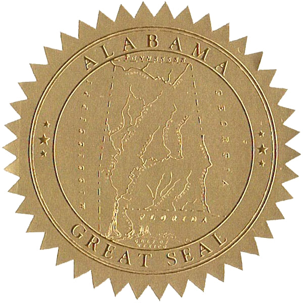 State Seals Metallic Gold
