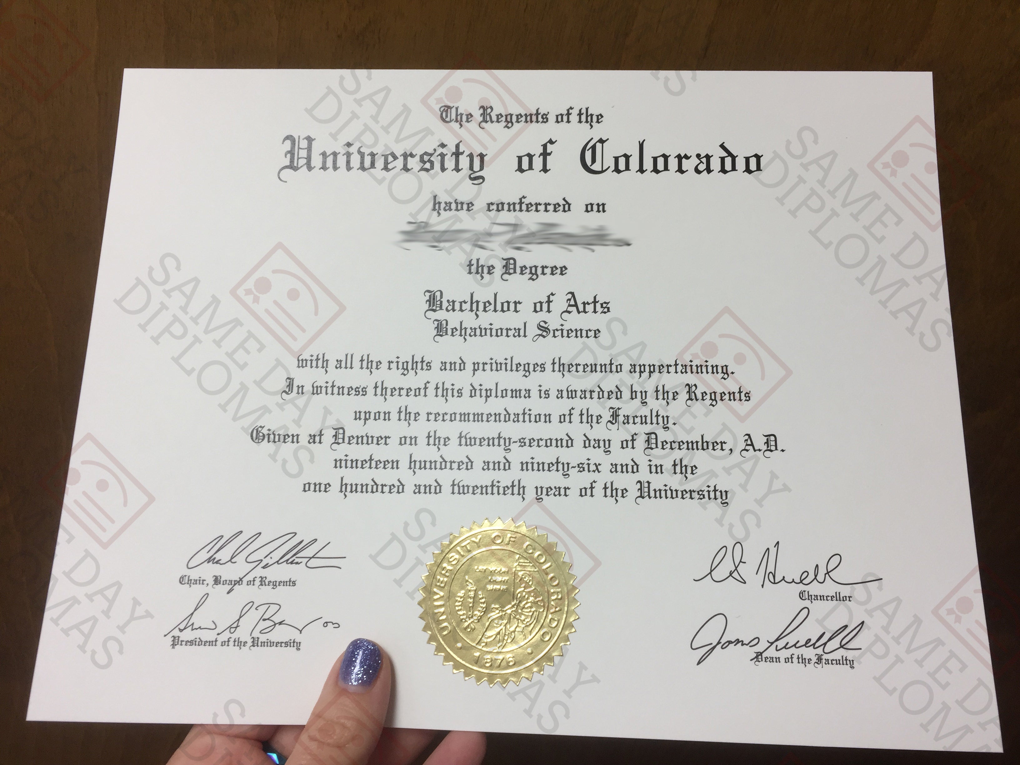 Buy Replacement Bachelor Degree Diploma – Doc Printers