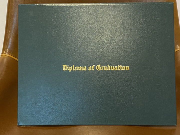 Diploma Cover - Diploma of Graduation - Navy, Red, Green, Black and Maroon