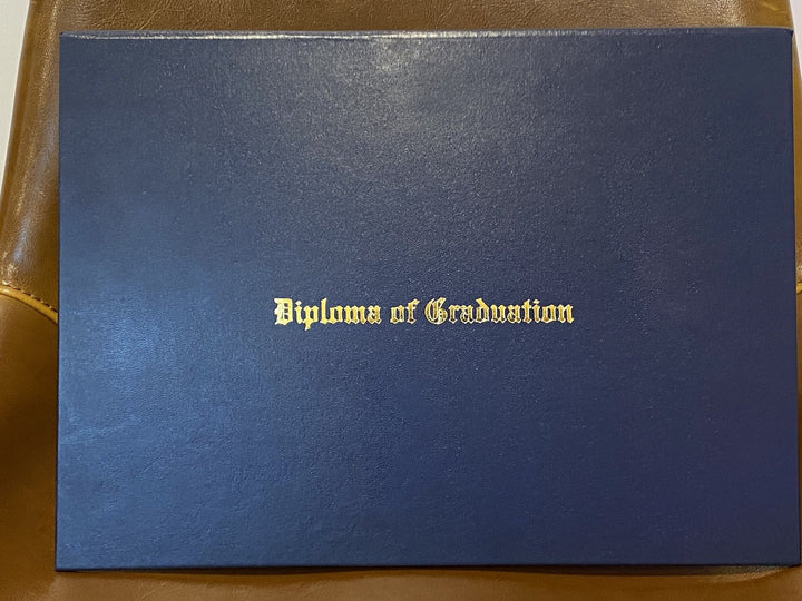 Diploma Cover - Diploma of Graduation - Navy, Red, Green, Black and Maroon