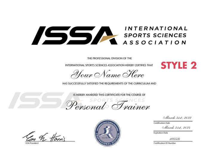 Certificate of Personal Training