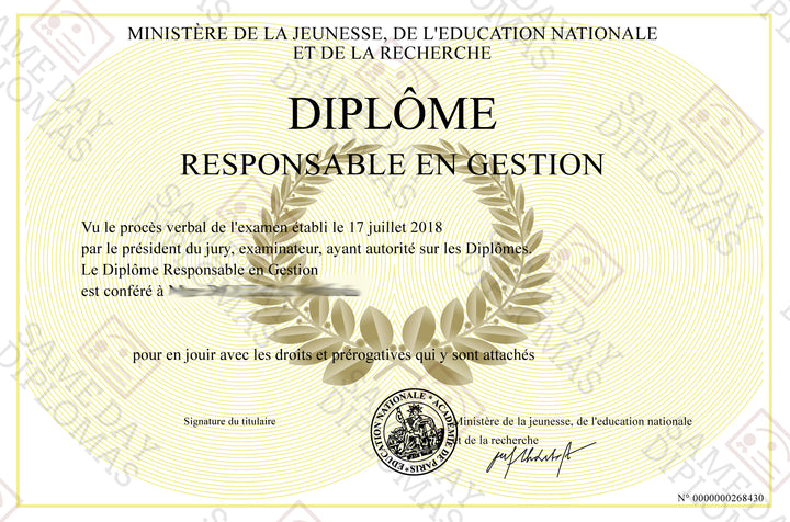 Faux Diplomas Universities -  Diploma's ET Certificates - France