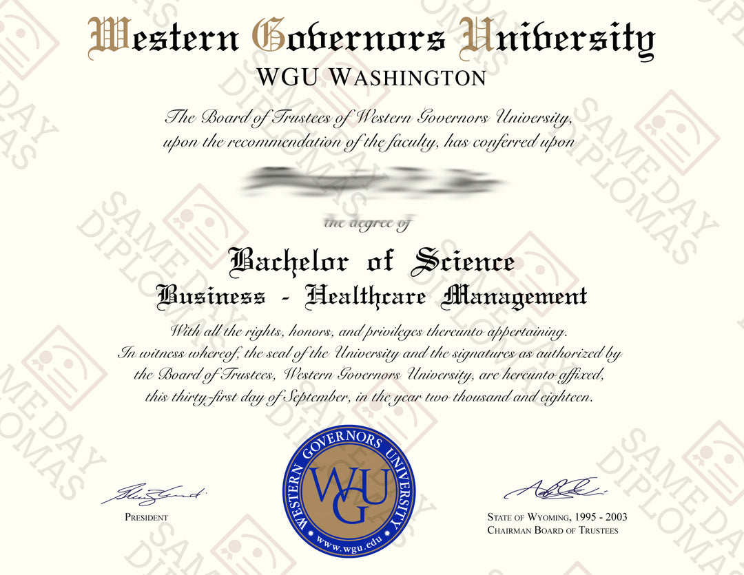 Master Degree Diploma & Transcripts