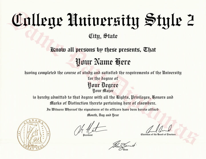 College and University Diploma, Stock Design & Transcripts