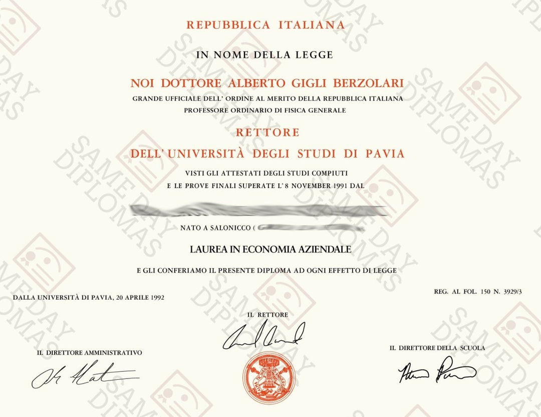 Diplomi Universitari e Trascrizioni Italia – Copie e Replike