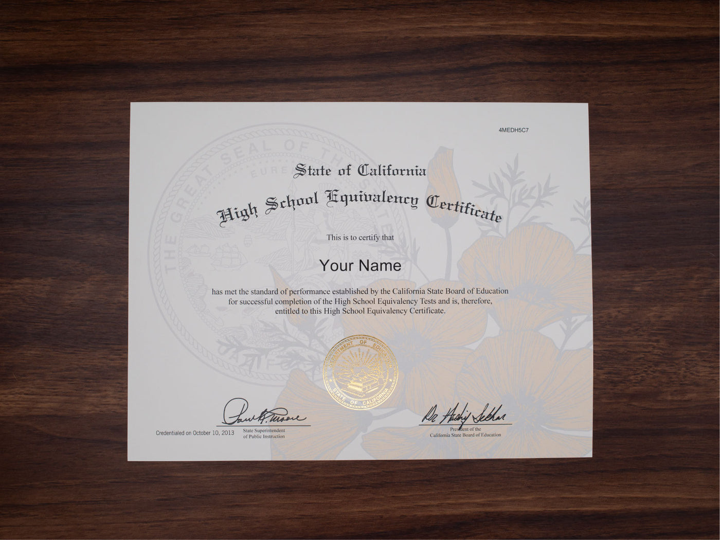 Certificate image