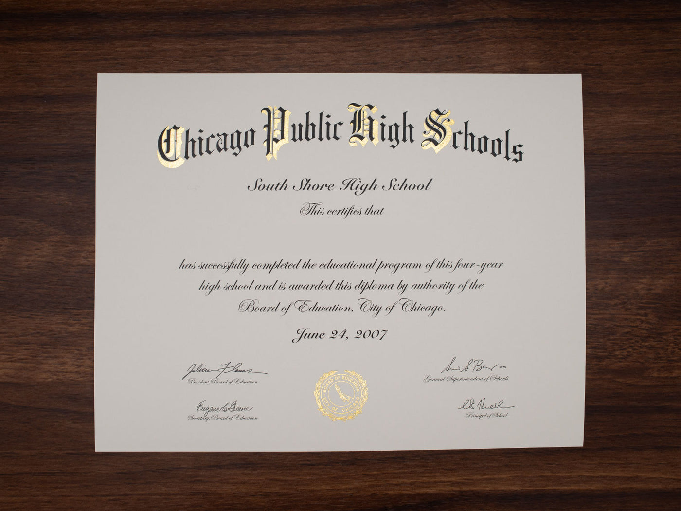 Certificate image