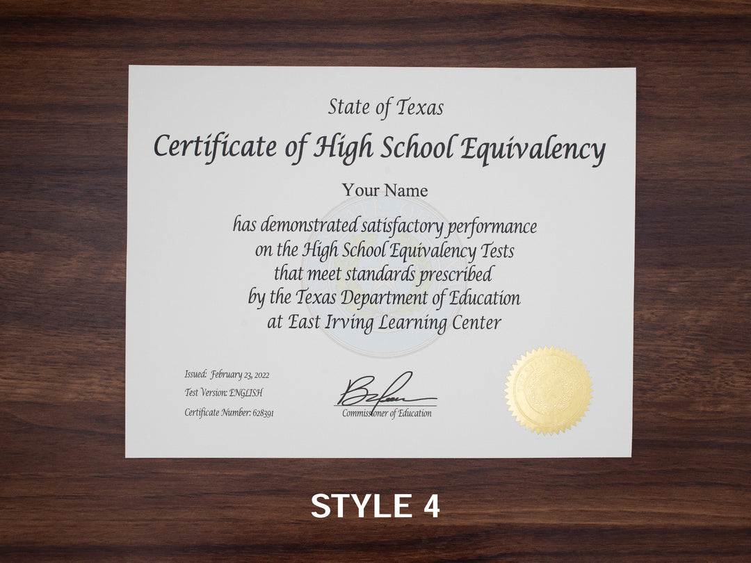 GED Diplomas