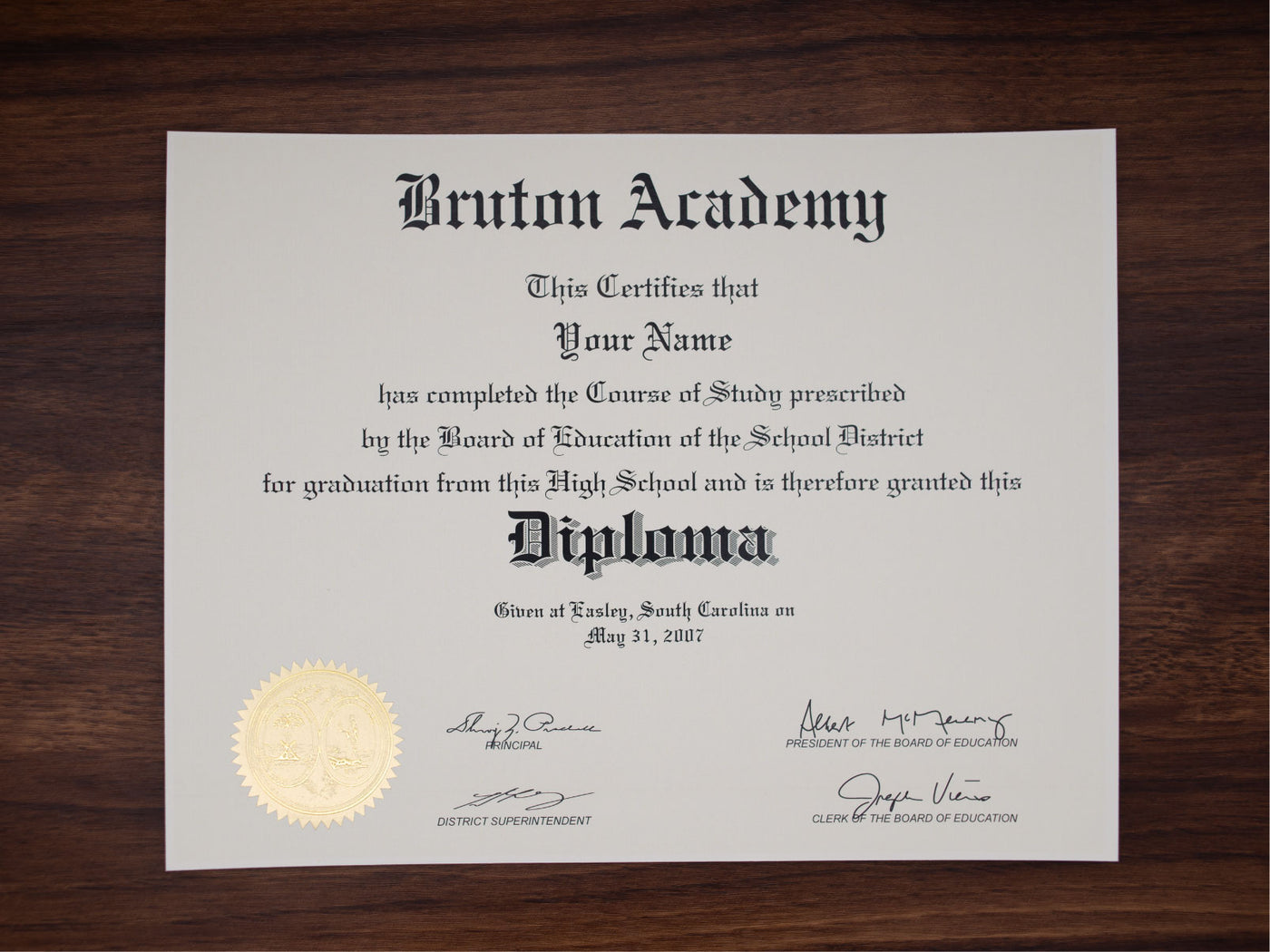Certificate image