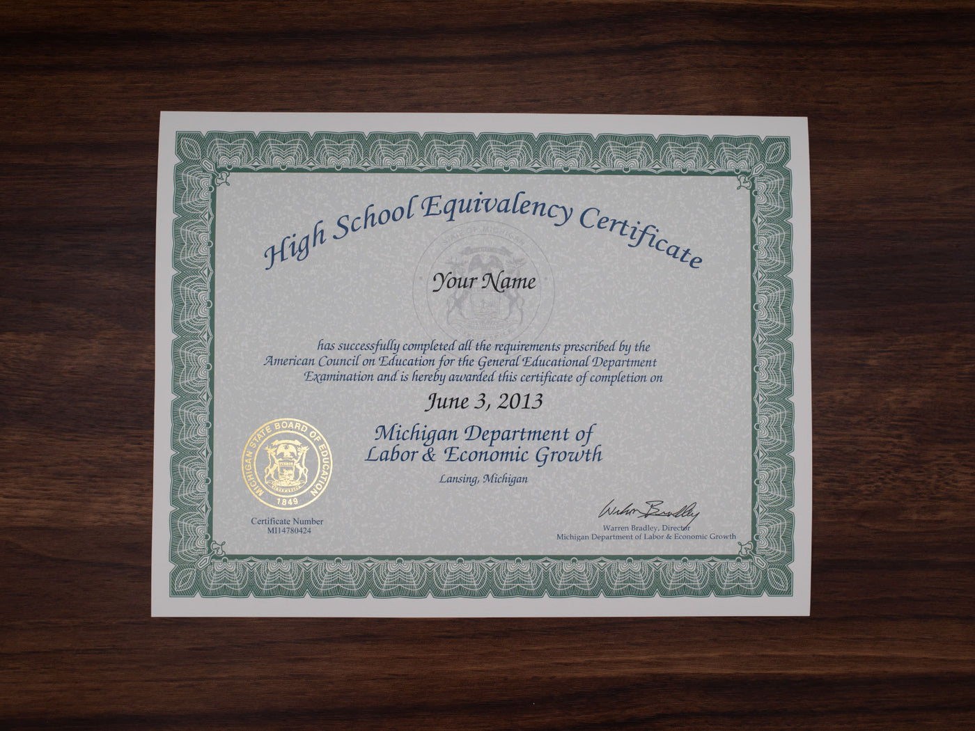 Certificate image