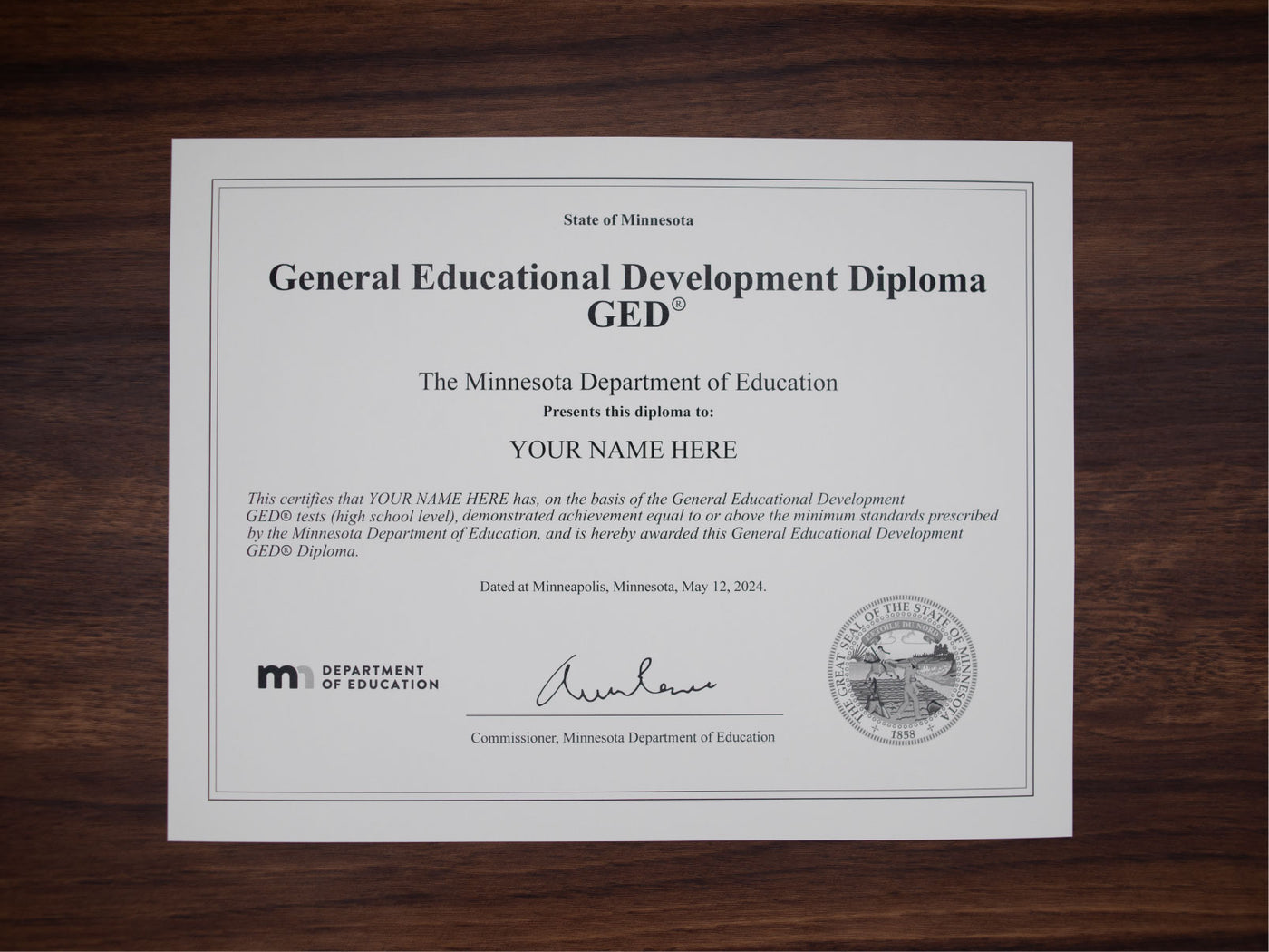Certificate image