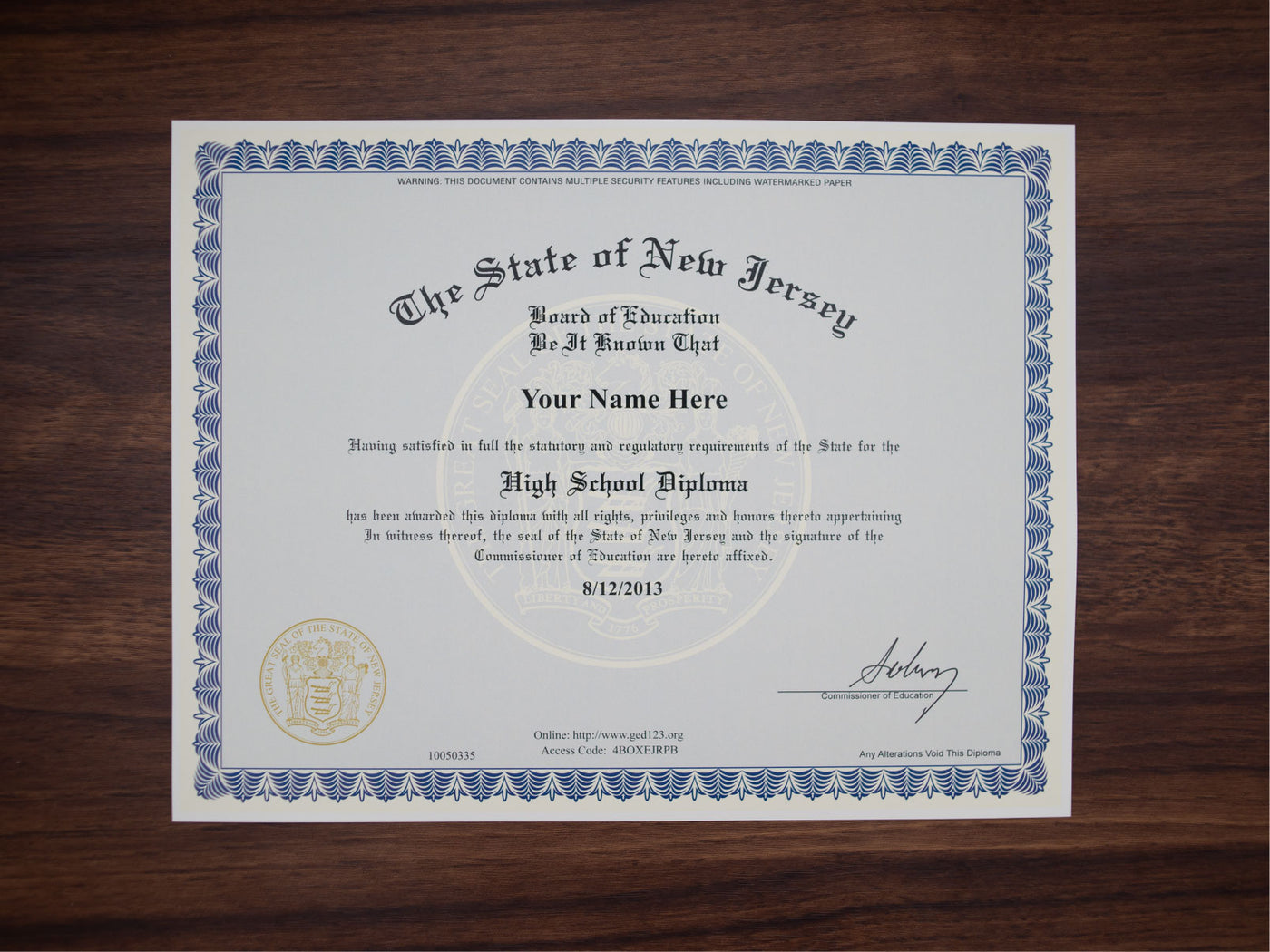 Certificate image