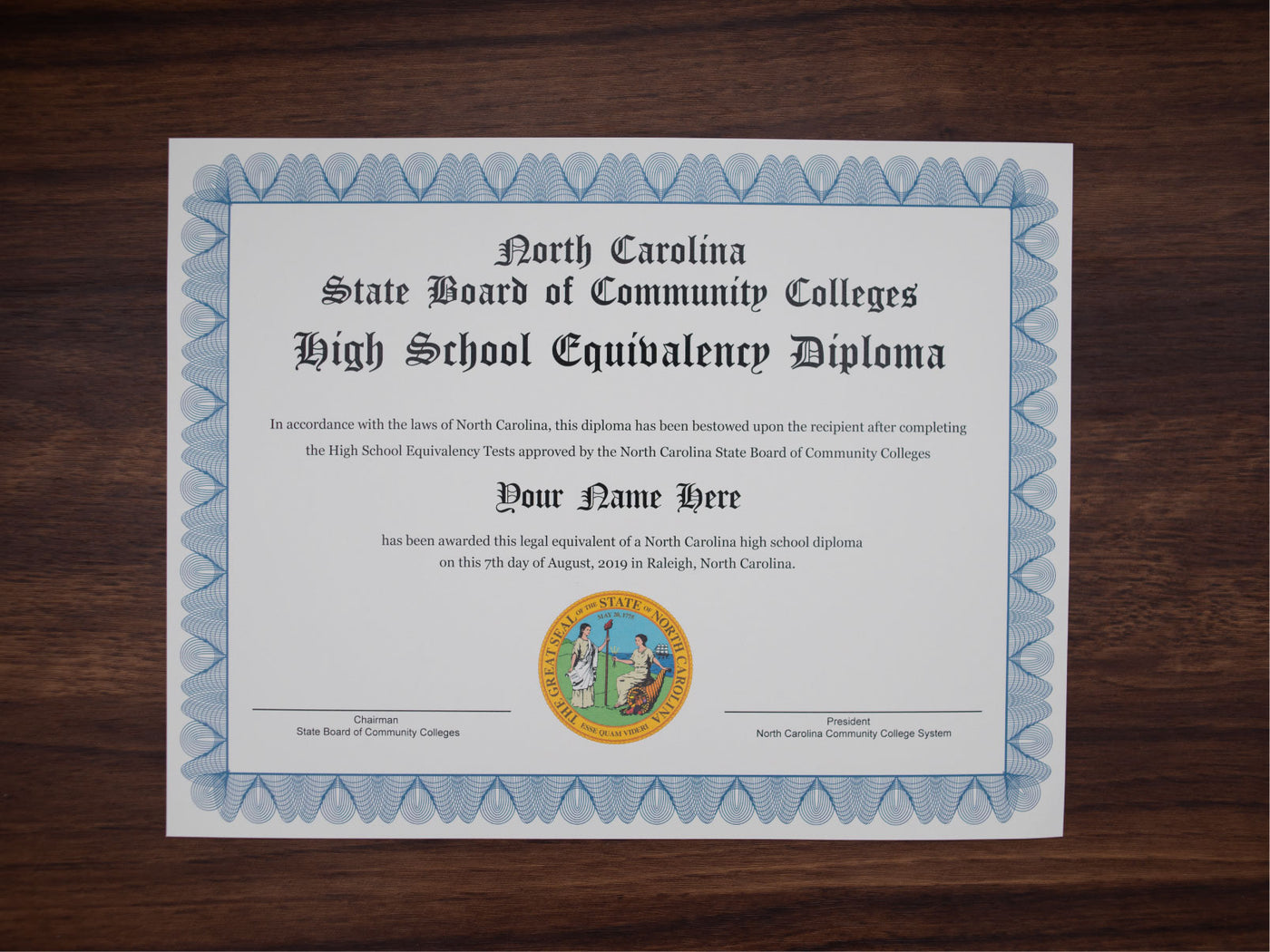 Certificate image