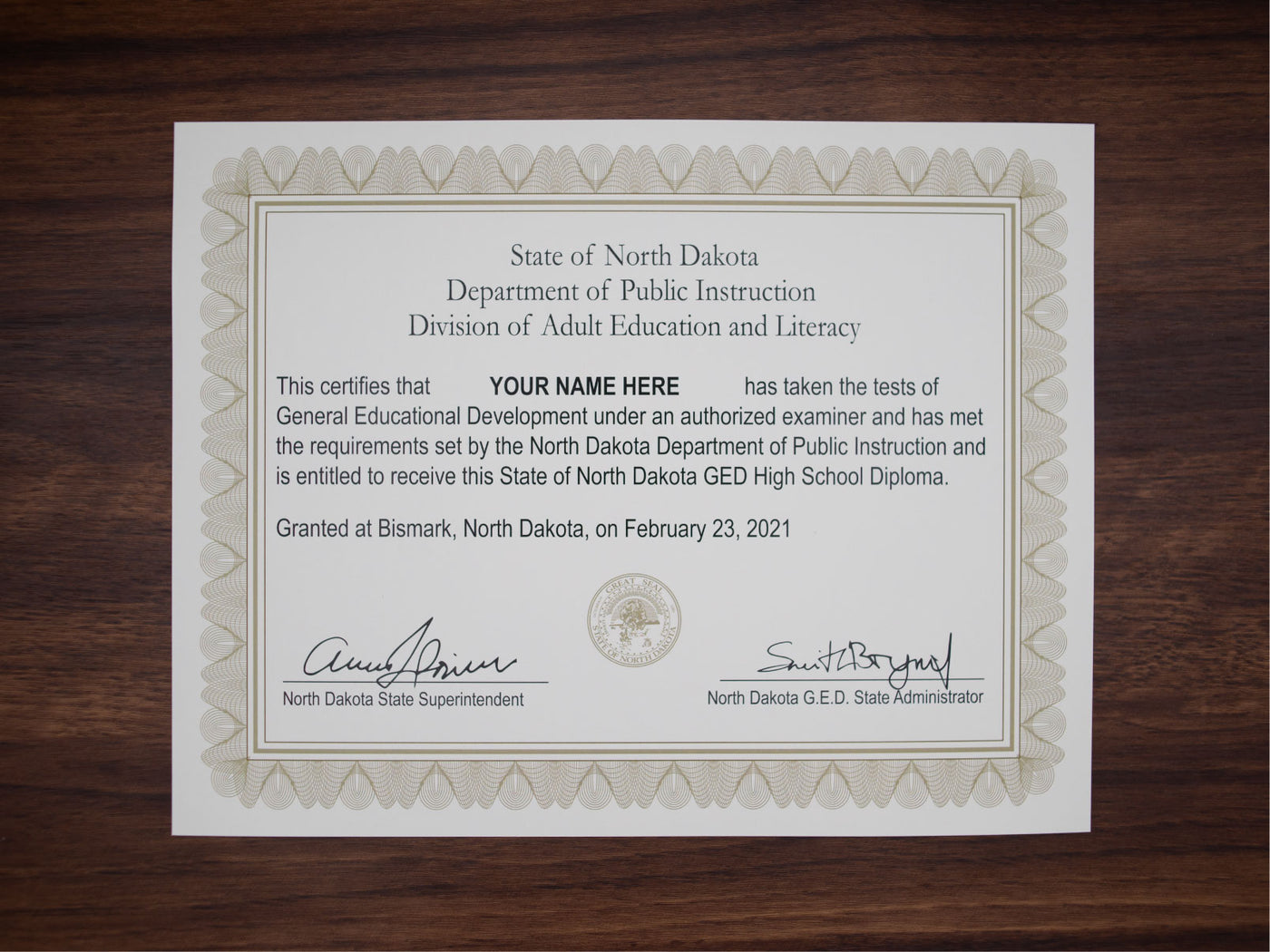 Certificate image