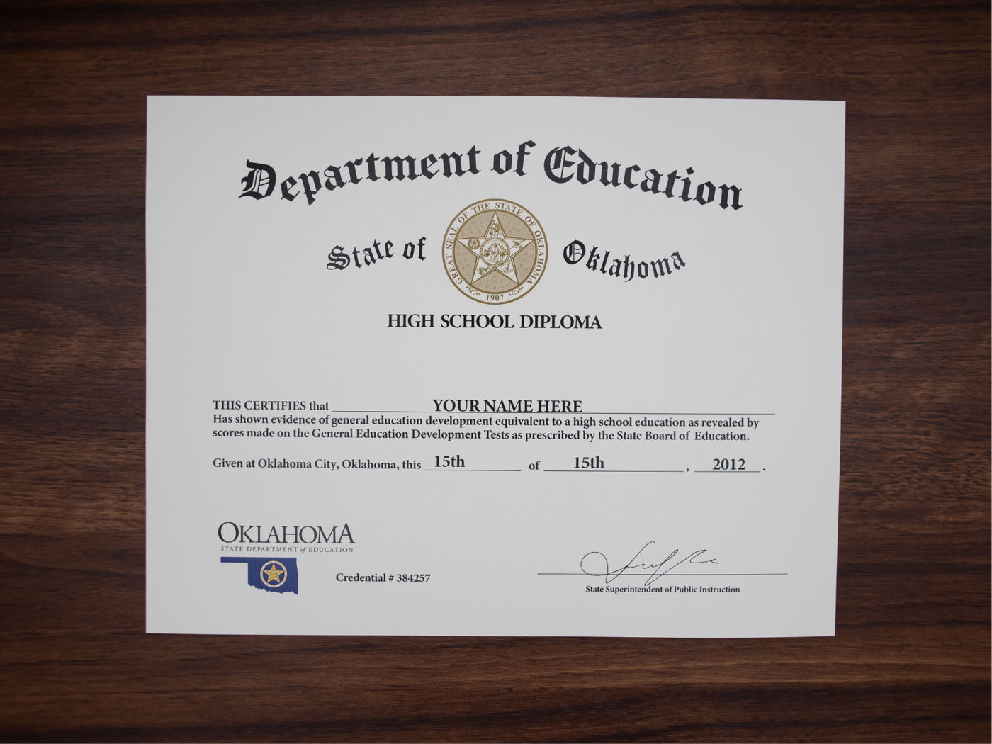 Certificate image