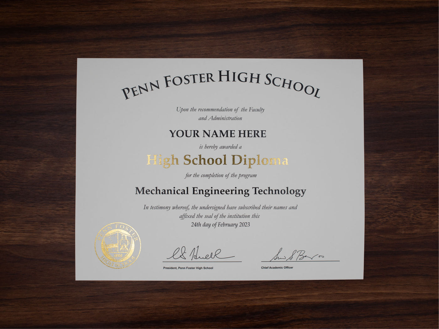 Certificate image