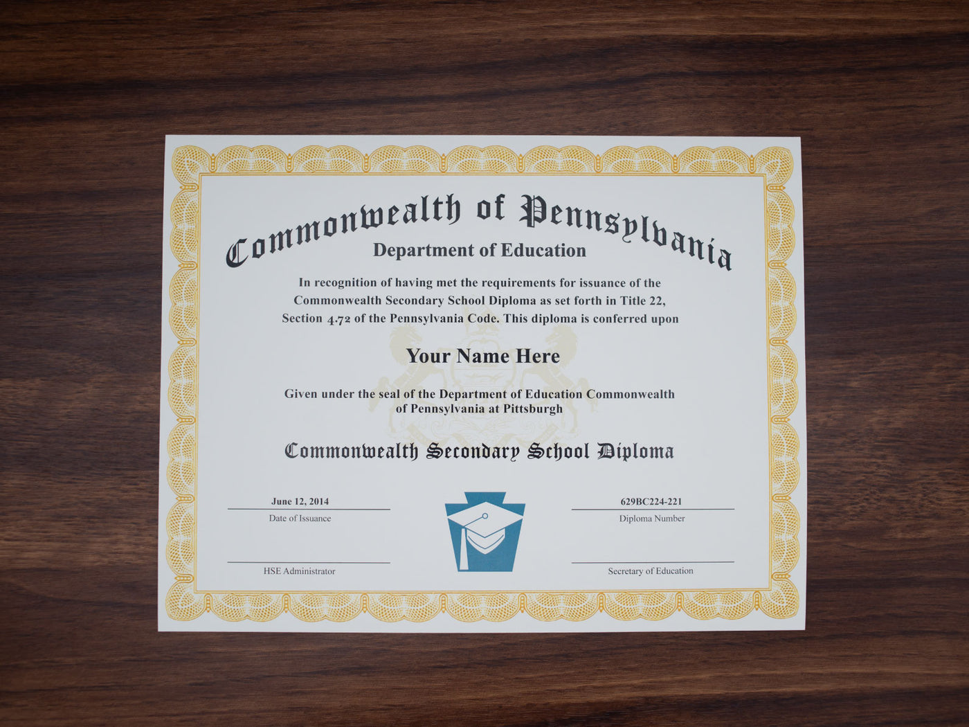 Certificate image