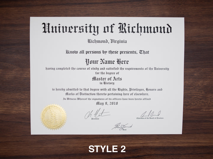 College and University Diploma Degree, USA Stock Design (Copy)