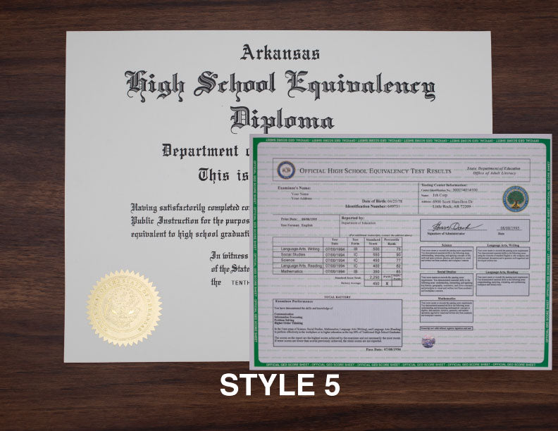 GED Diploma & Transcript Bundle