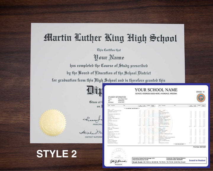 High School Diploma and Transcripts