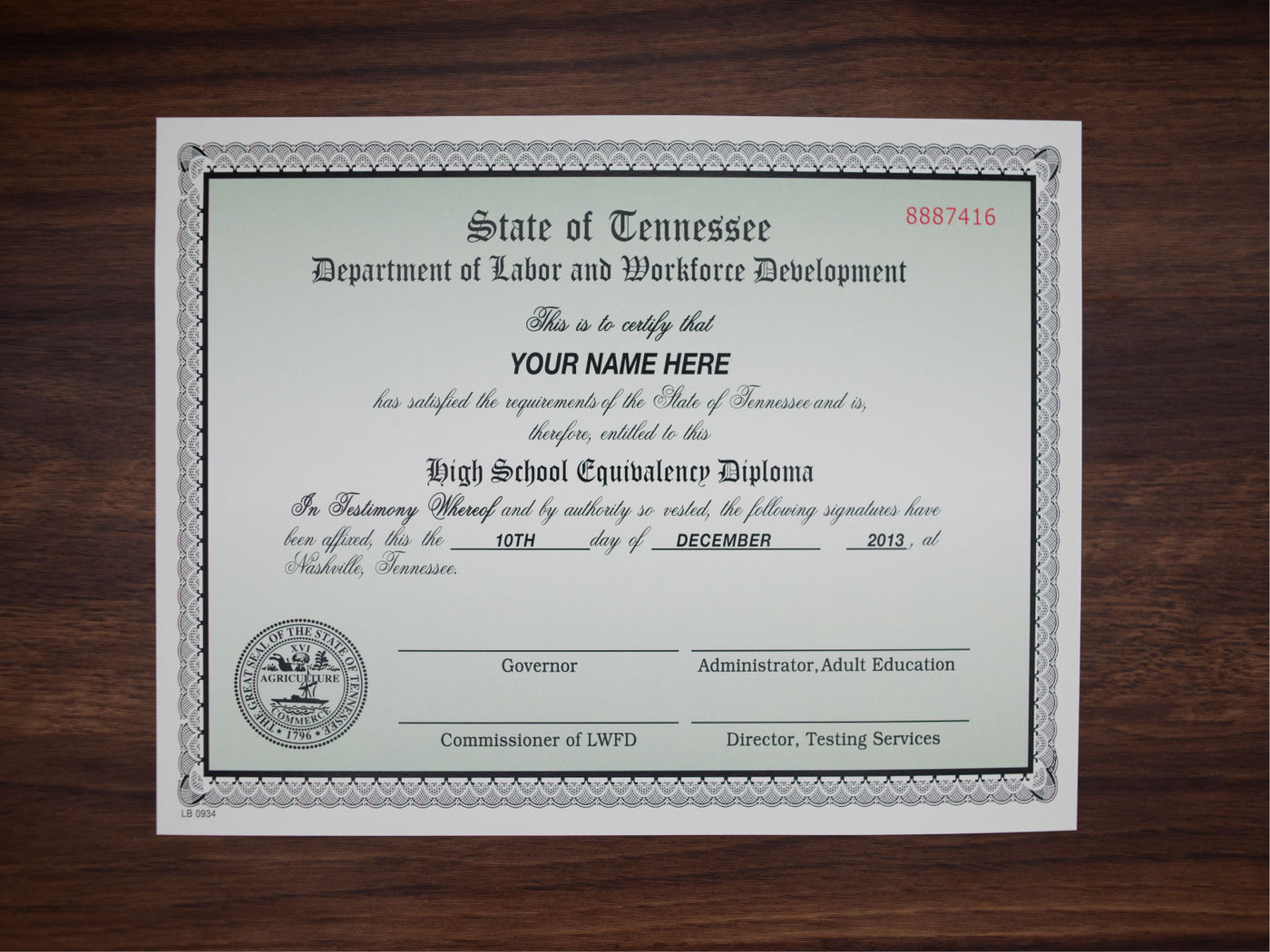 Certificate image