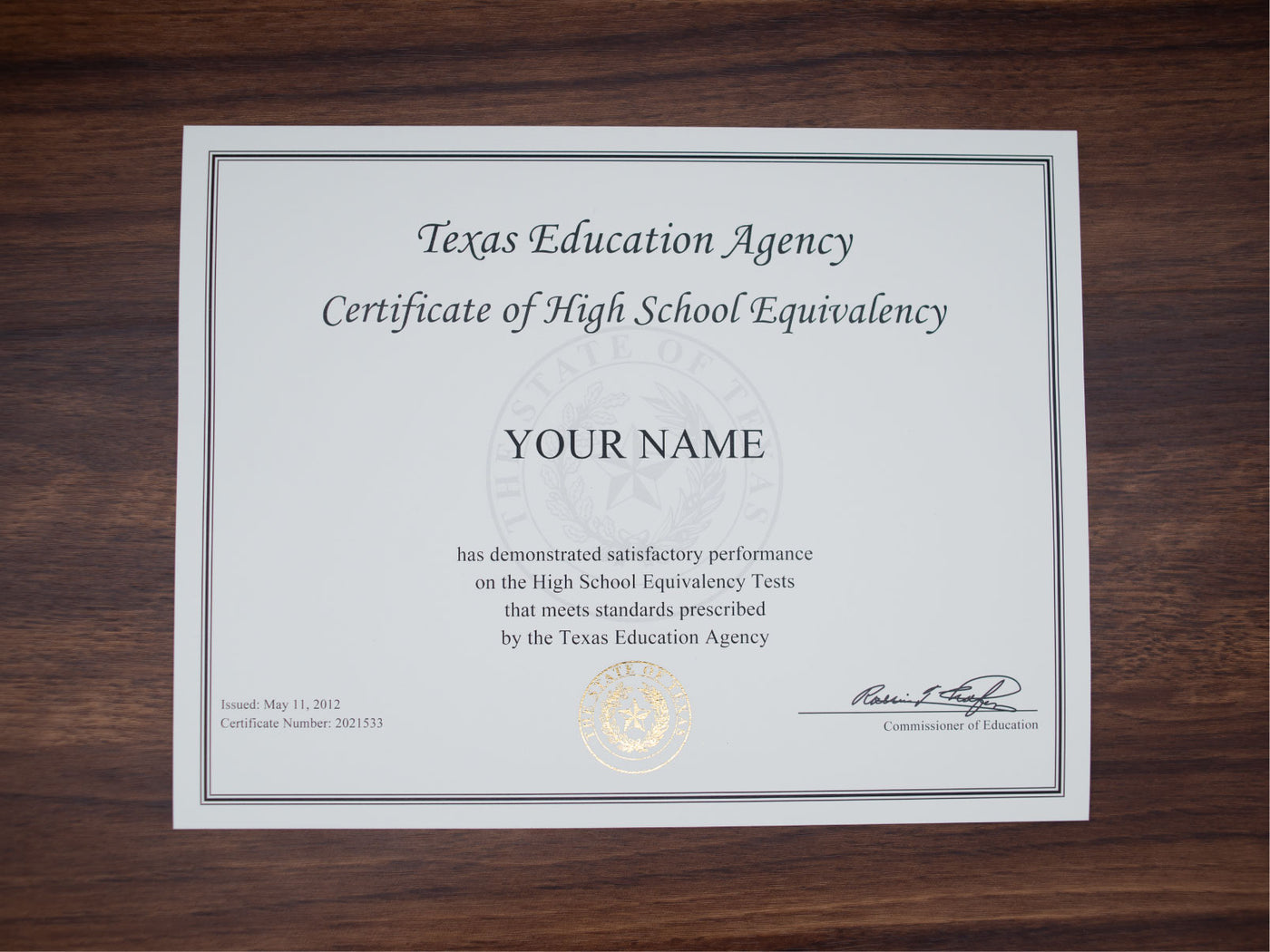 Certificate image