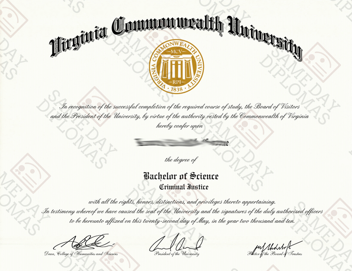 Master Degree Diploma & Transcripts
