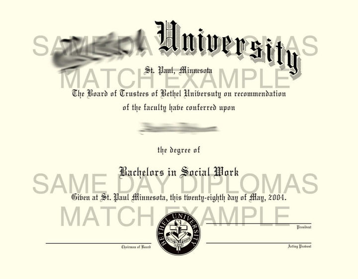Associate Degree Diploma - Doc Printers