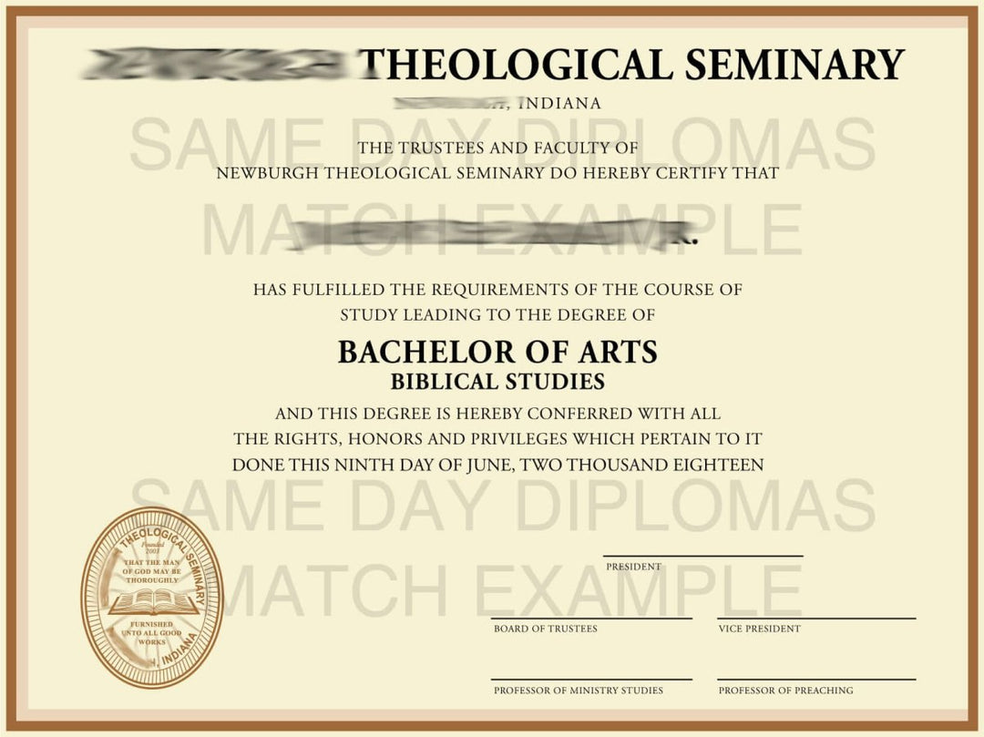 Associate Degree Diploma - Doc Printers