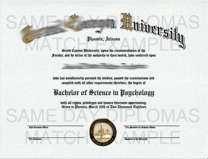 Bachelor Degree Diploma - Doc Printers