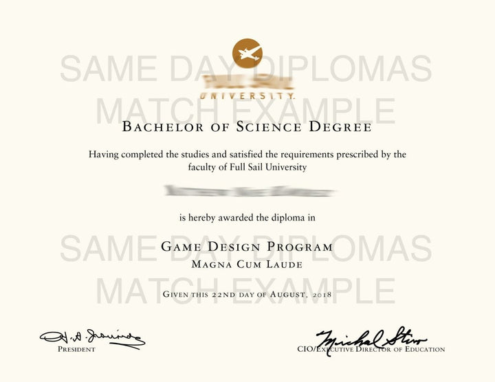 Bachelor Degree Diploma - Doc Printers