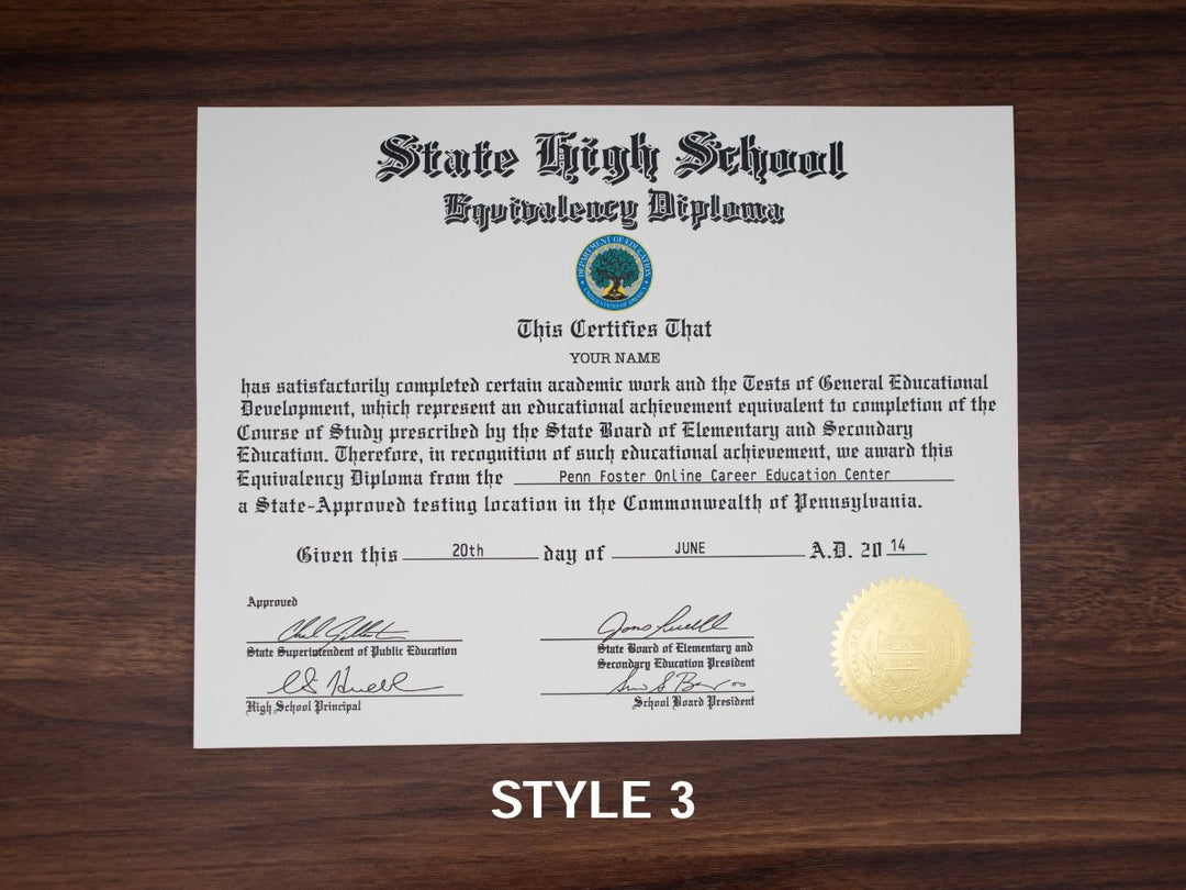Buy Authentic GED Diploma Replicas - Doc Printers