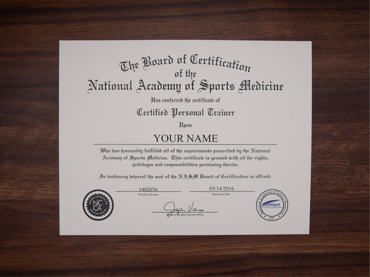 Certificate of Personal Training - Same Day Diplomas
