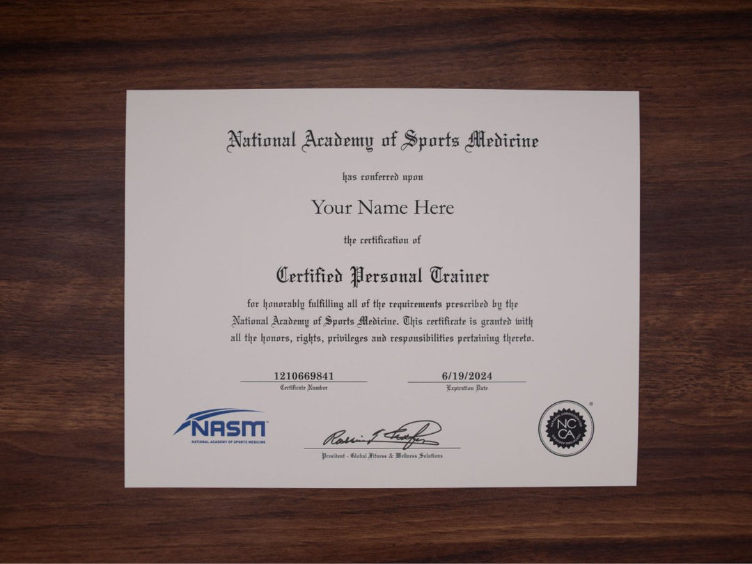 Certificate of Personal Training - Same Day Diplomas