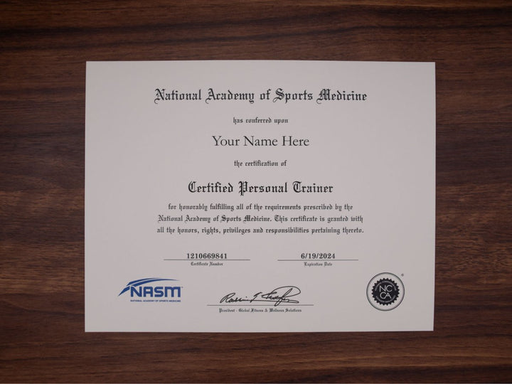 Certificate of Personal Training - Same Day Diplomas