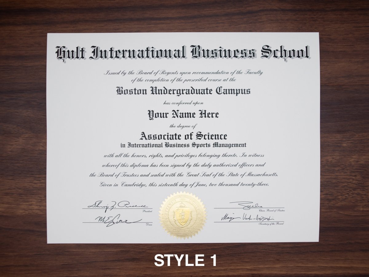 College and University Diploma Degree in U.S. Stock Design