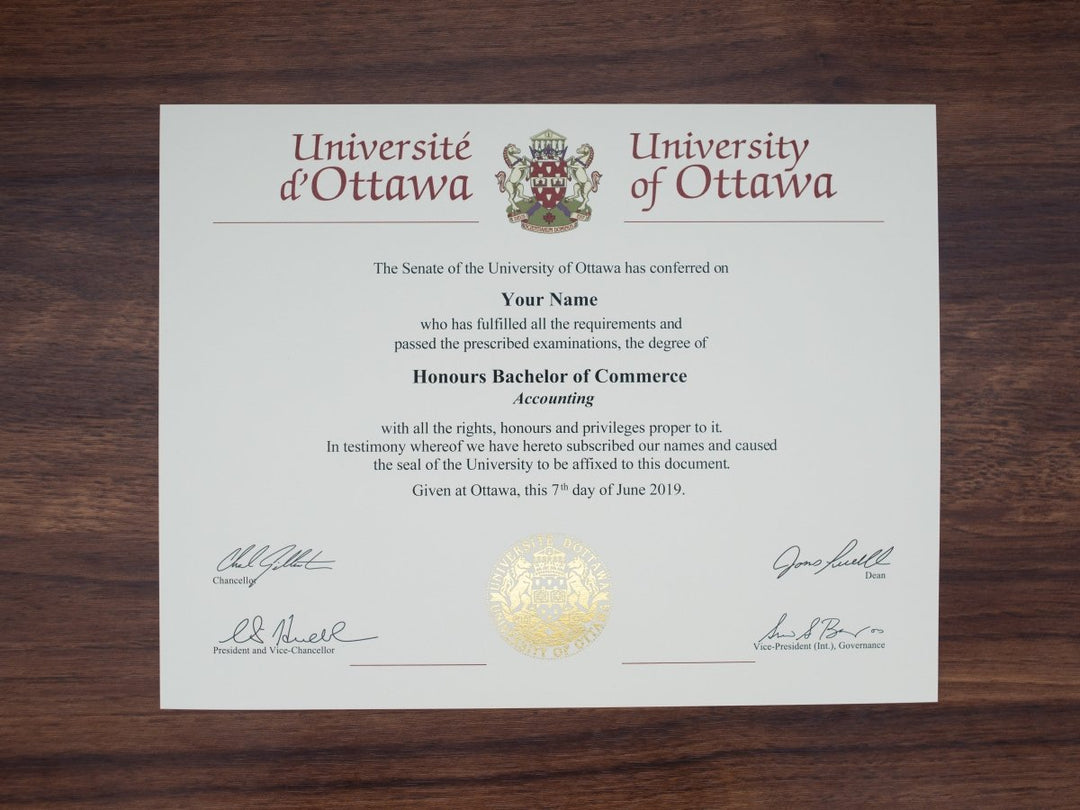College and University Match Diploma from Canada - Doc Printers
