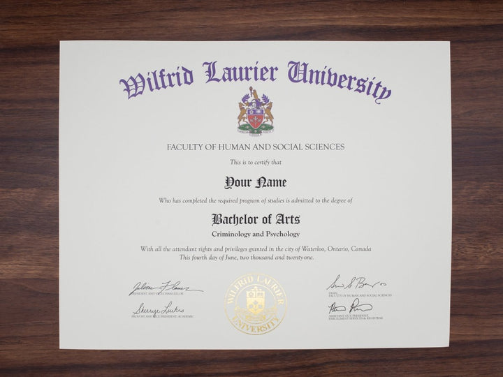 College and University Match Diploma from Canada - Doc Printers