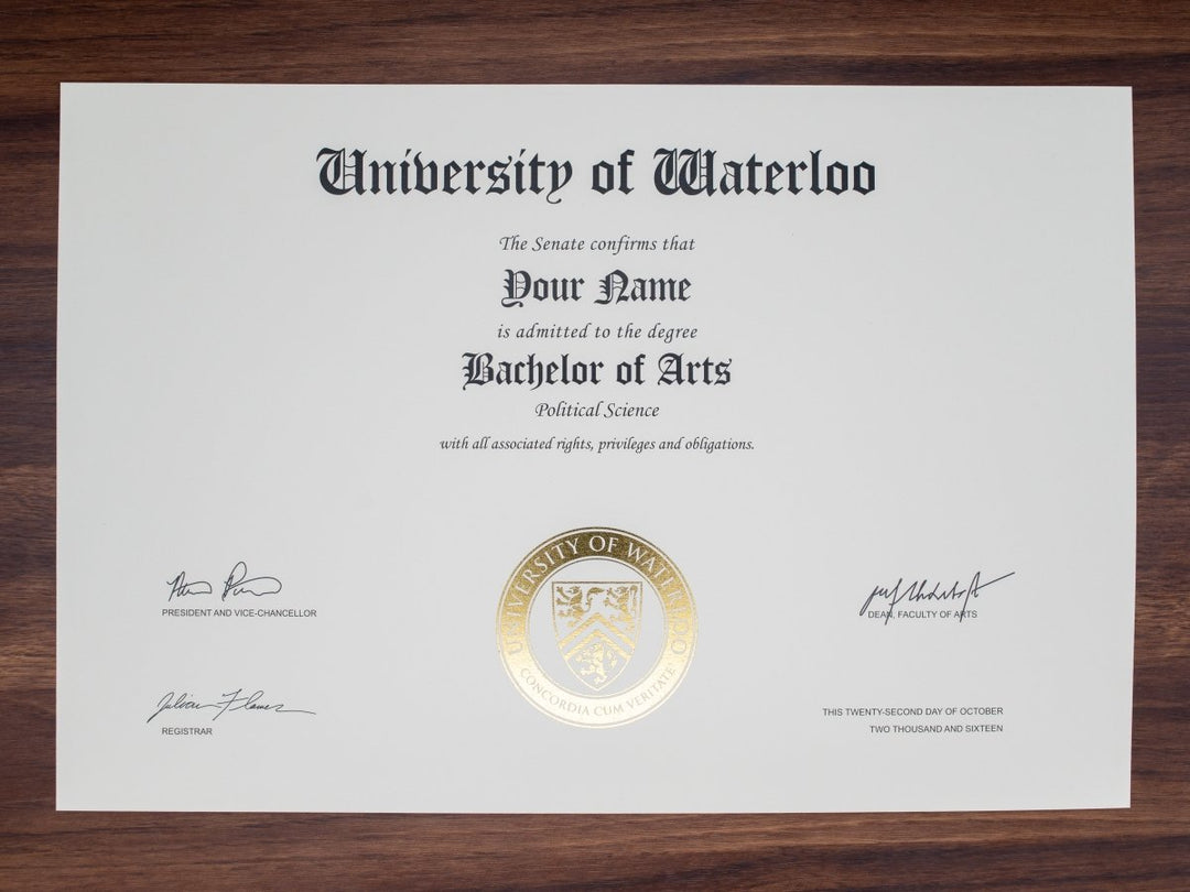 College and University Match Diploma from Canada - Doc Printers