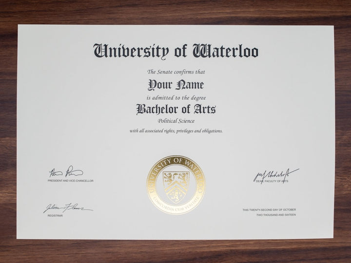 College and University Match Diploma from Canada - Doc Printers