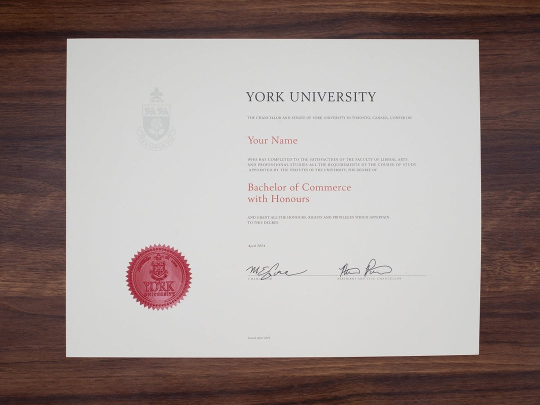 College and University Match Diploma from Canada - Doc Printers