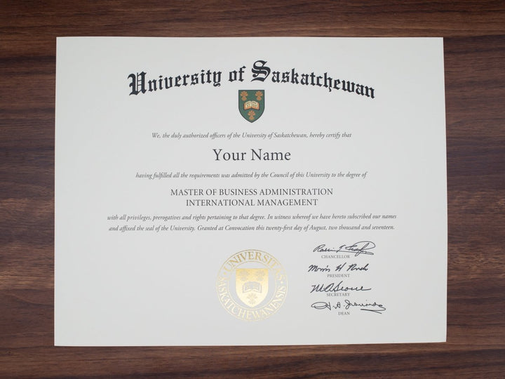 College and University Match Diploma from Canada - Doc Printers