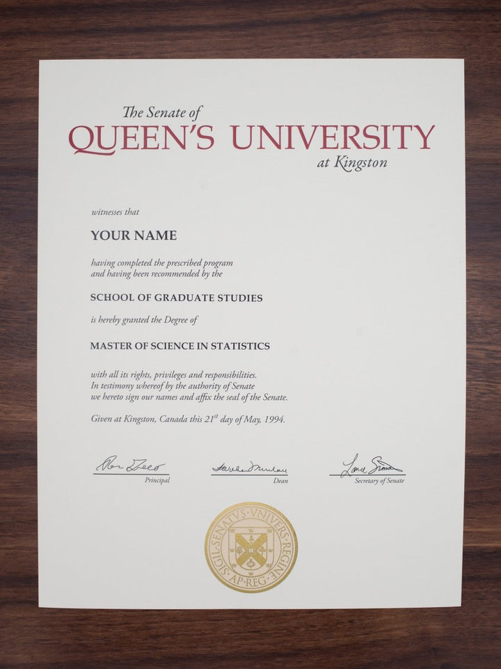 College and University Match Diploma from Canada - Doc Printers