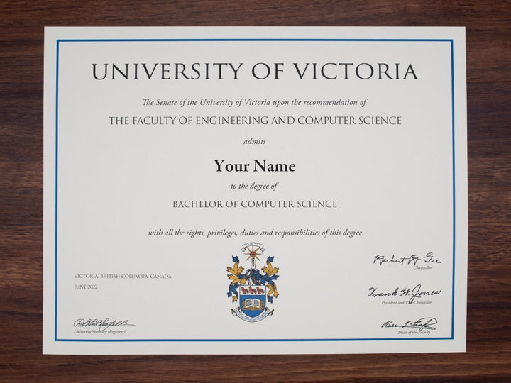 College and University Match Diploma from Canada - Doc Printers