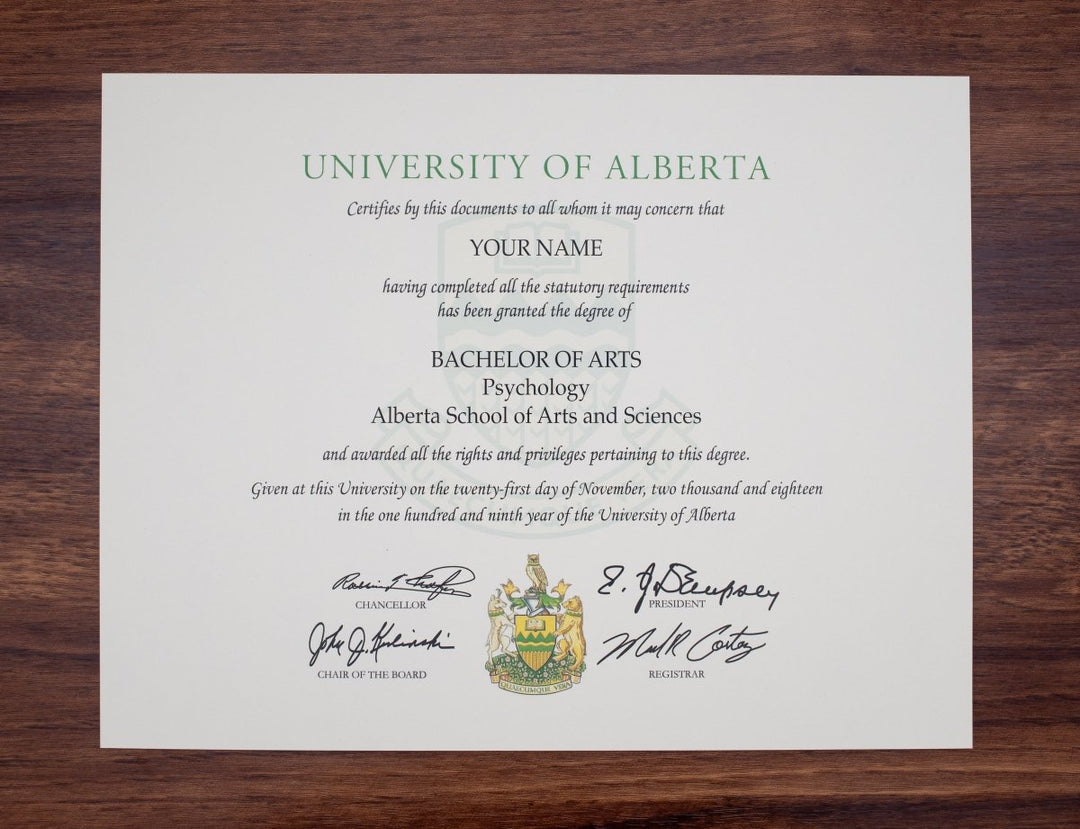 College and University Match Diploma from Canada - Doc Printers