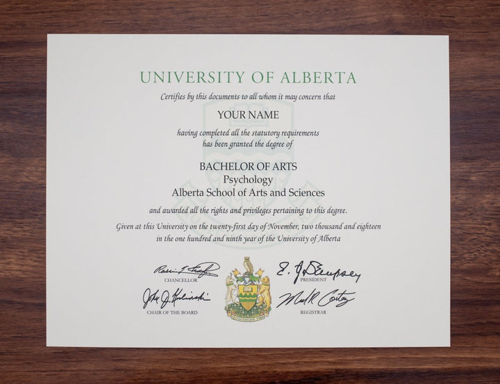 College and University Match Diploma from Canada - Doc Printers