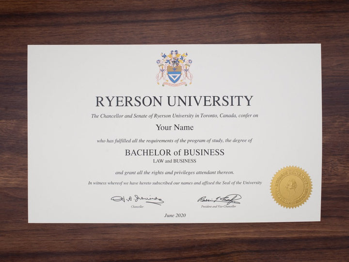 College and University Match Diploma from Canada - Doc Printers