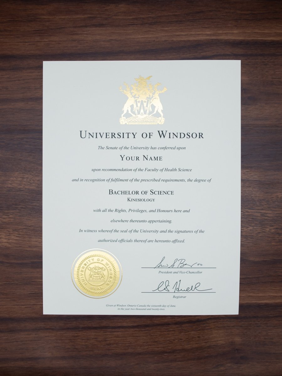 College and University Match Diploma from Canada - Doc Printers